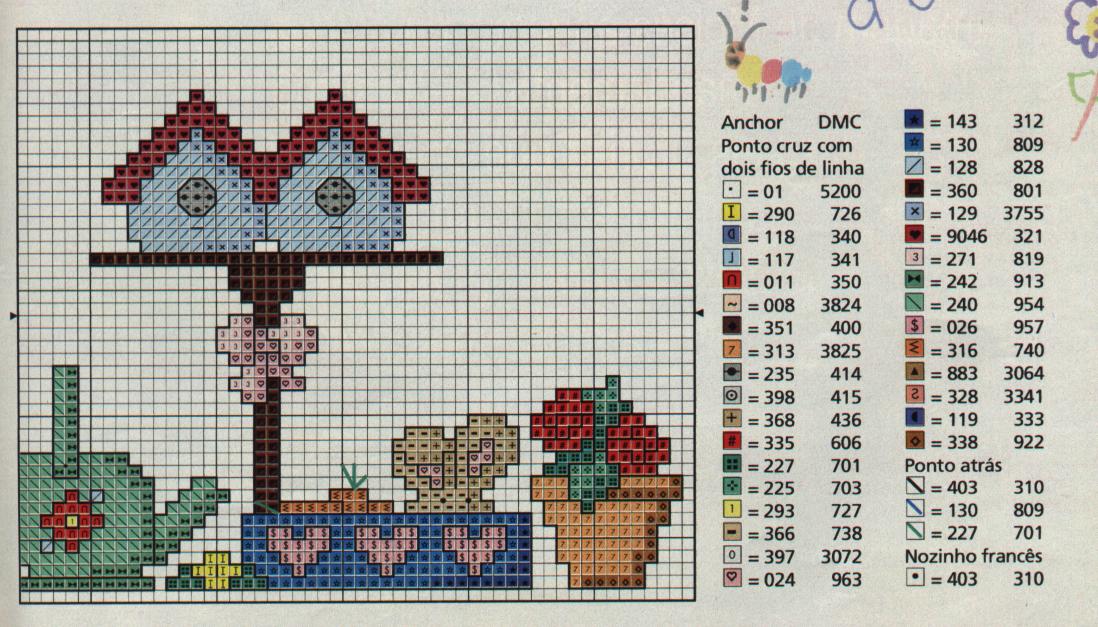 Schema punto croce Country 02