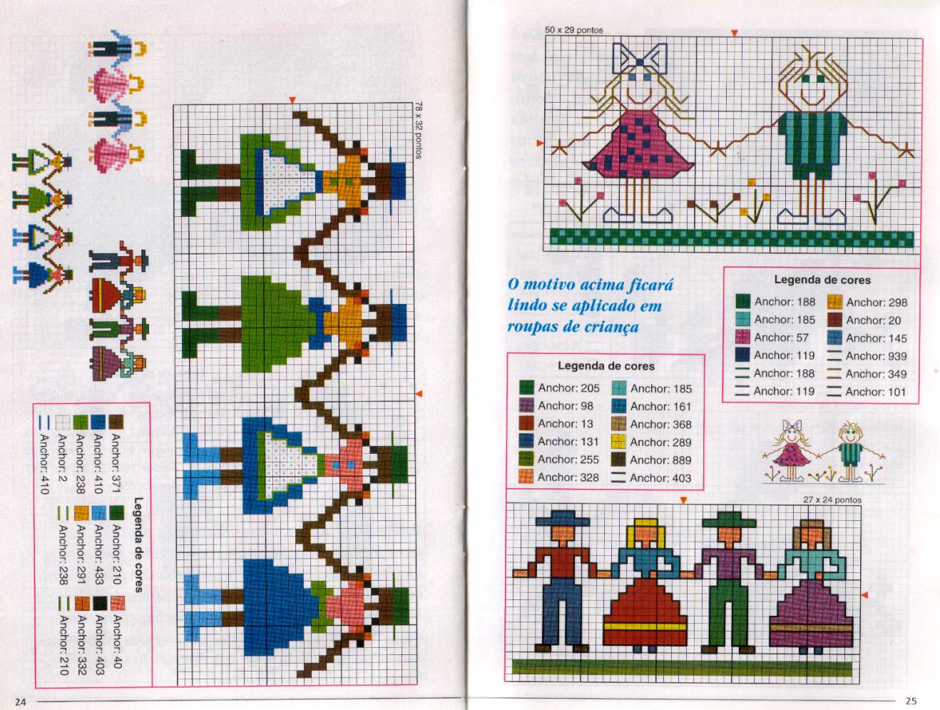 Schema punto croce Damine 03