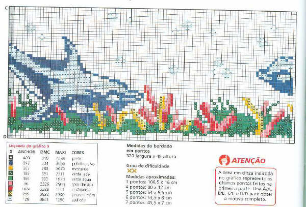 Schema punto croce Dolci Delfini 06