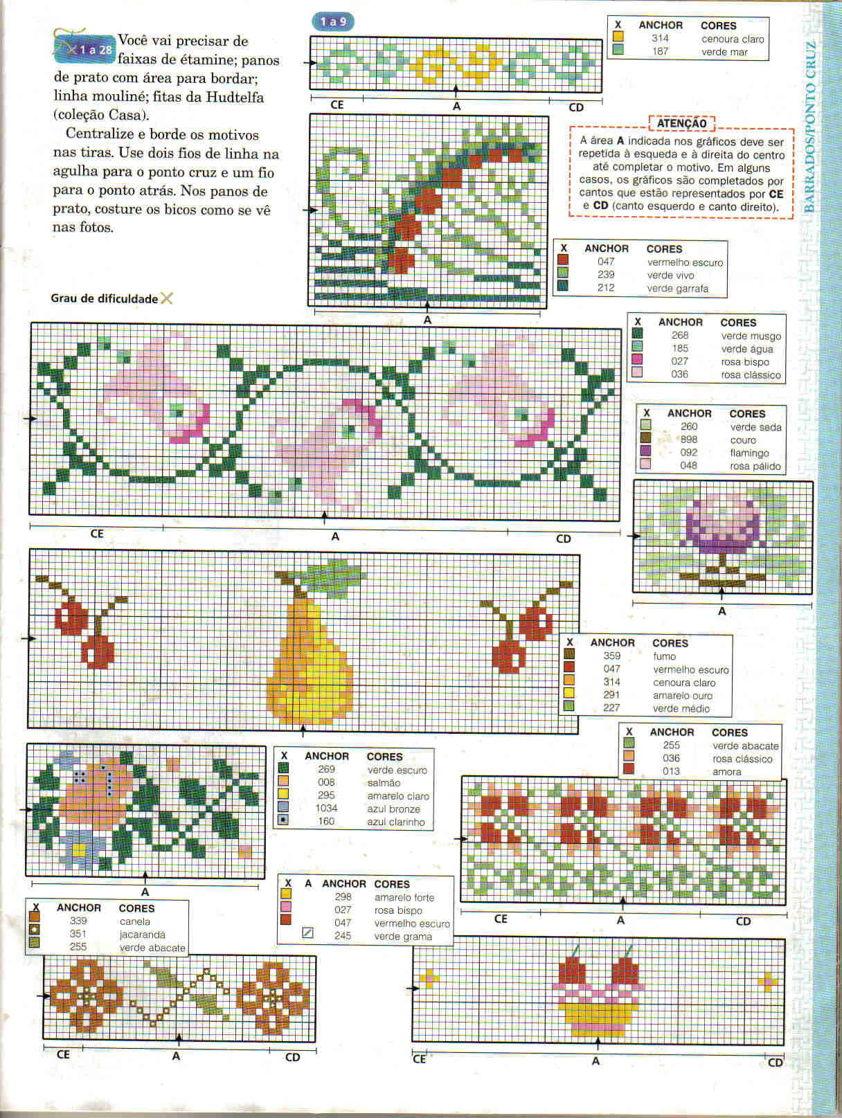 Schema punto croce Fiorellini 09