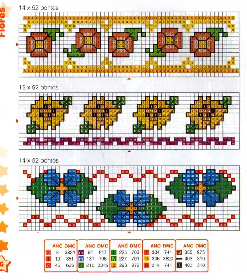 Schema punto croce Fiorellini 21