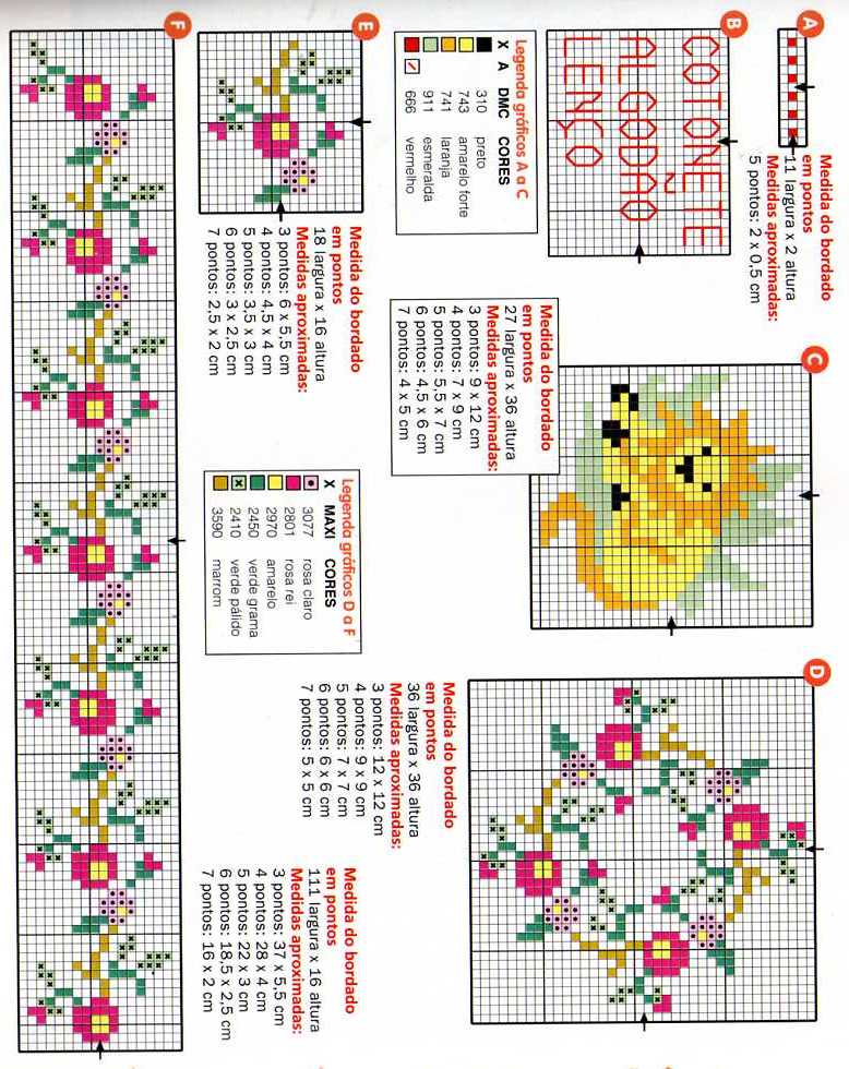 Schema punto croce Fiorellini 25