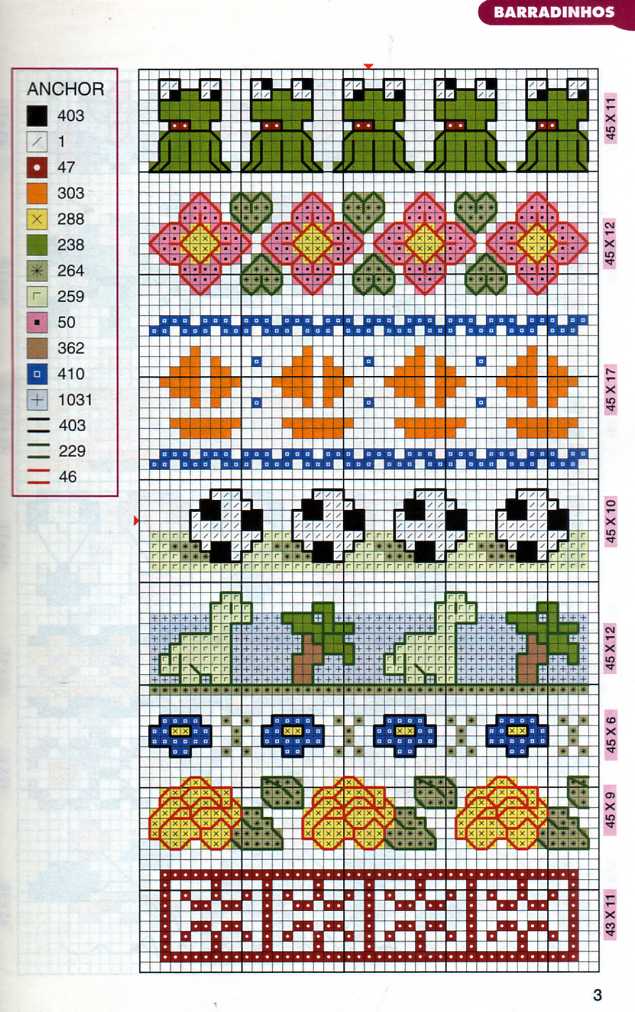 Schema punto croce Fiorellini 37