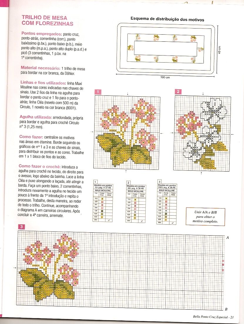 Schema punto croce Fiorellini 39