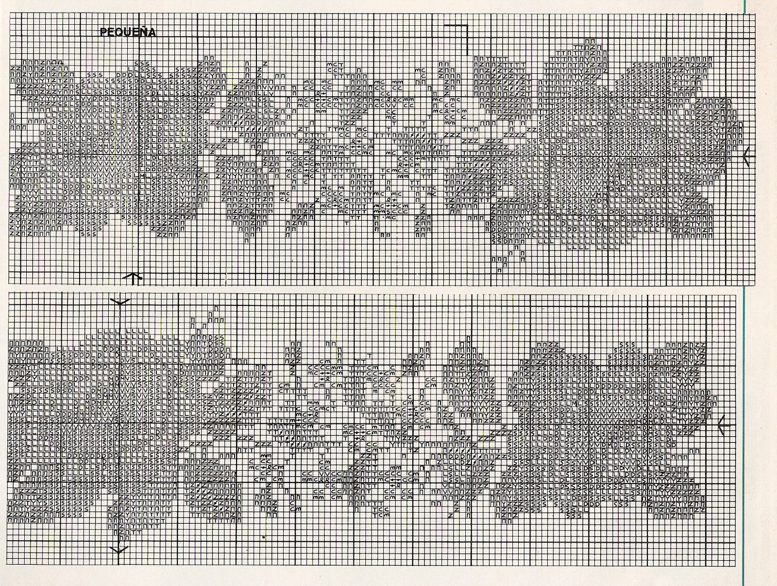 Schema punto croce Fiori 06