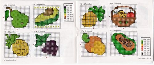 Schema punto croce Frutta 10