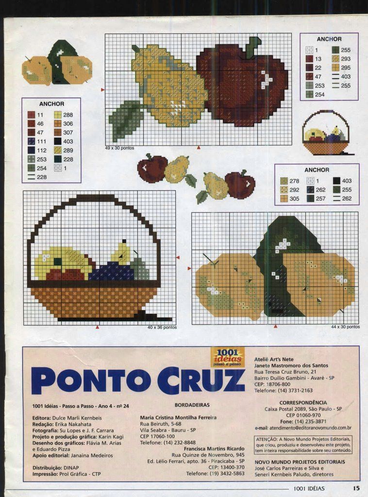 Schema punto croce Frutta 11