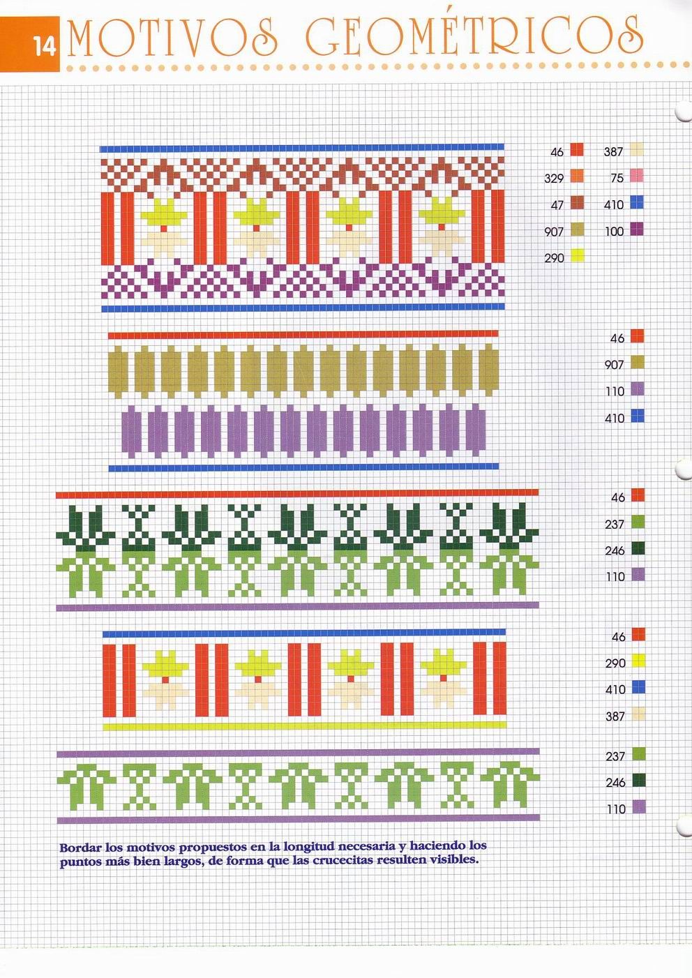 Schema punto croce Geometrie 05