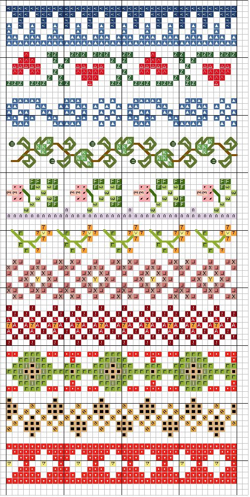 Schema punto croce Geometrie 40