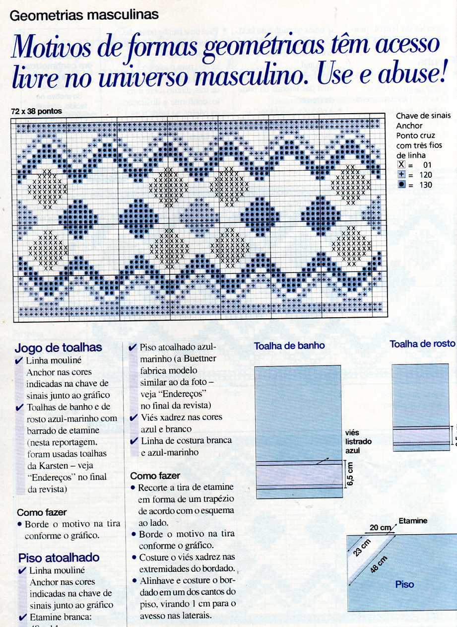 Schema punto croce Geometrie 52