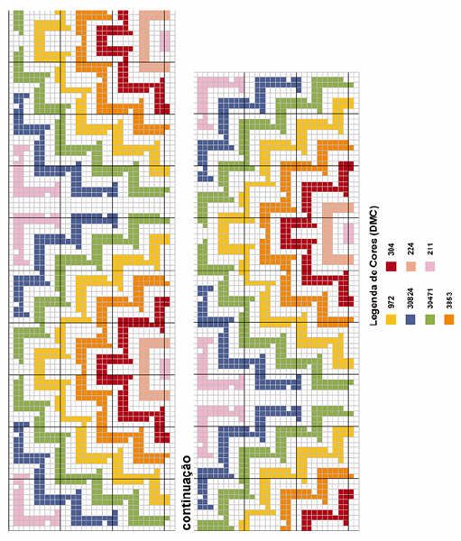 Schema punto croce Geometrie 61