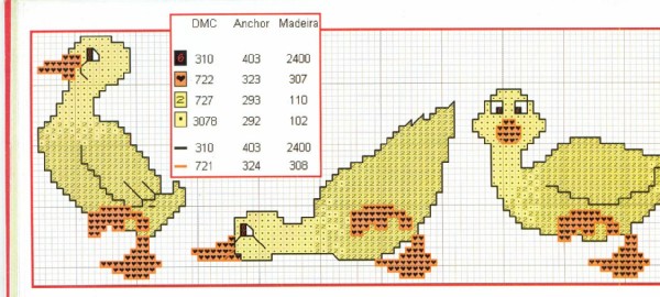 Schema punto croce Paperotti 02