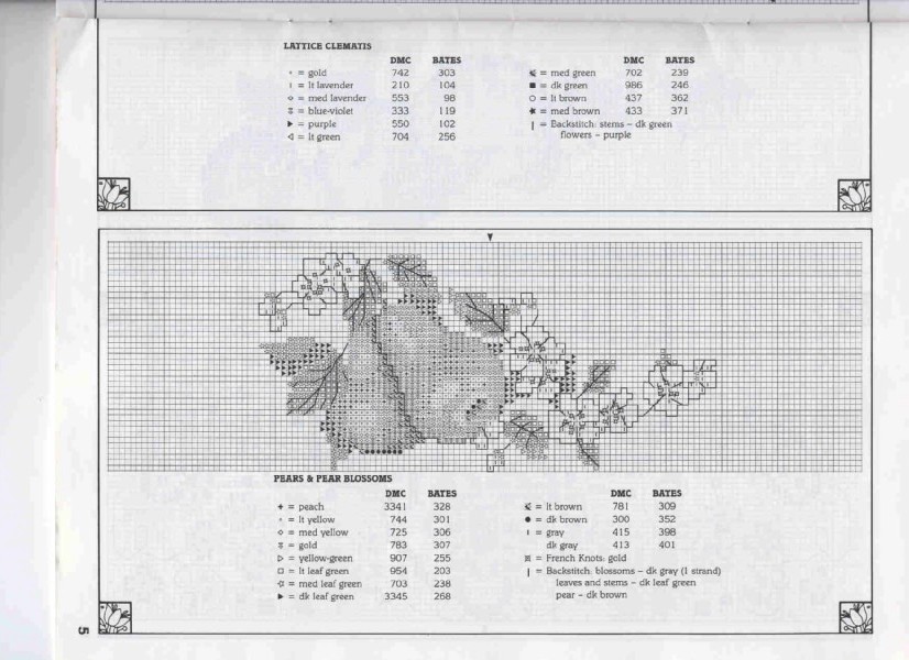 Schema punto croce Pere