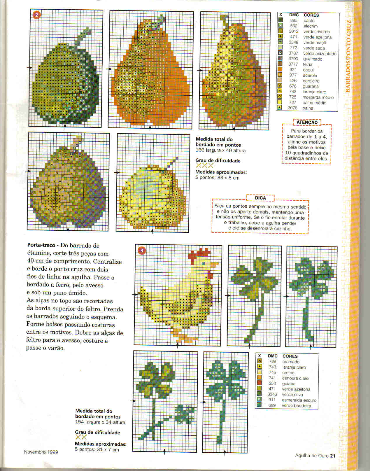 Schema punto croce Pere Varie