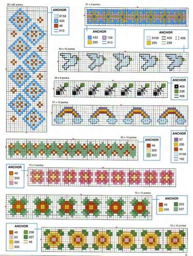 Schema punto croce Piccoli Bordi 02