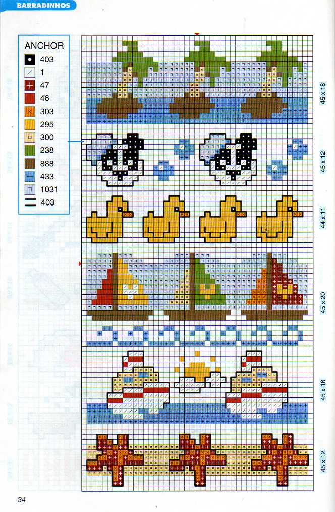 Schema punto croce Piccoli Bordi 05