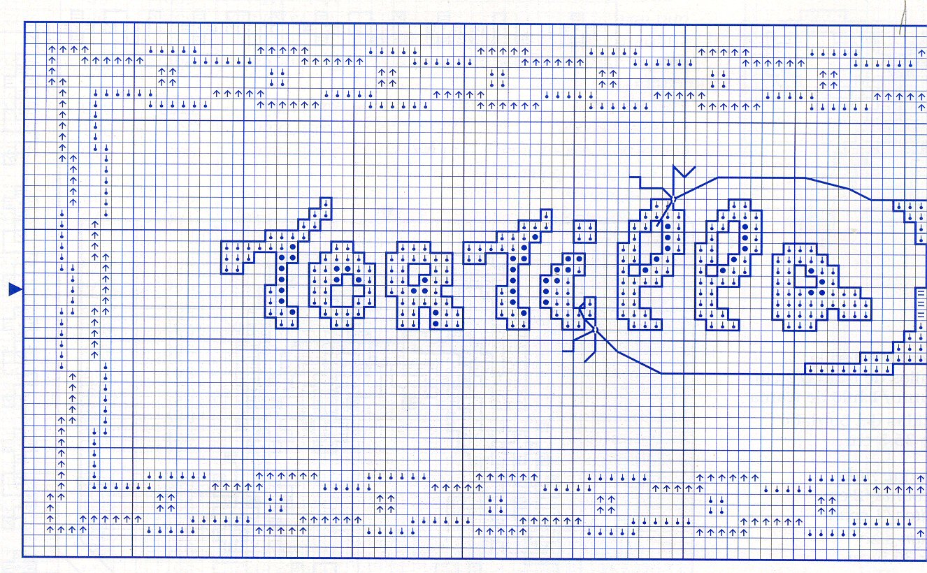 Schema punto croce Ricette 09