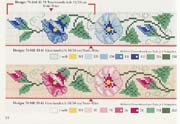 Schema punto croce Bordi Floreali 90