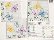 Schema punto croce Bordo Farfalle