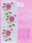 Schema punto croce Bordo Piccole Rose 02