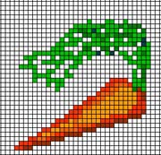 Schema punto croce Carota