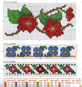 Schema punto croce Fiorellini 22