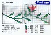 Schema punto croce Fiorellino