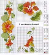 Schema punto croce Fresie Arancio