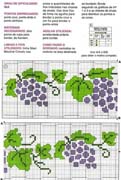 Schema punto croce Grappoli Di Uva