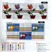 Schema punto croce Piantine E Elicotteri