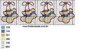 Schema punto croce Scarpine