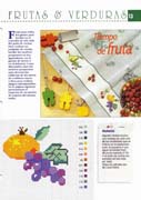 Schema punto croce Tempo Di Frutta