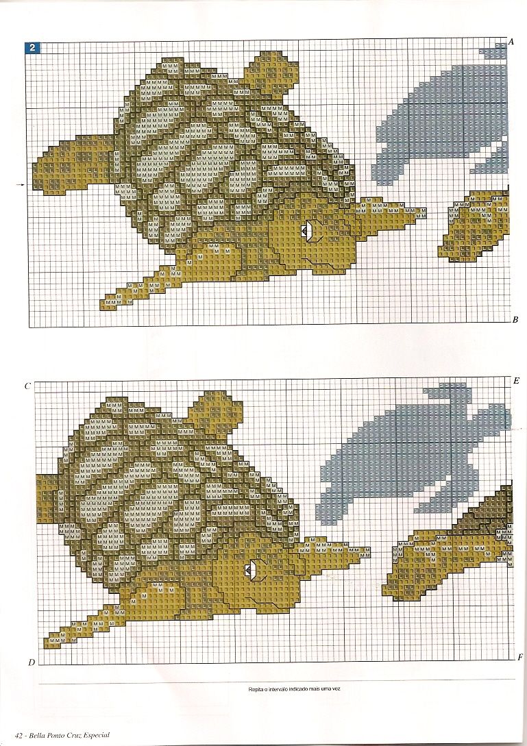 Schema punto croce Tartarughe 04