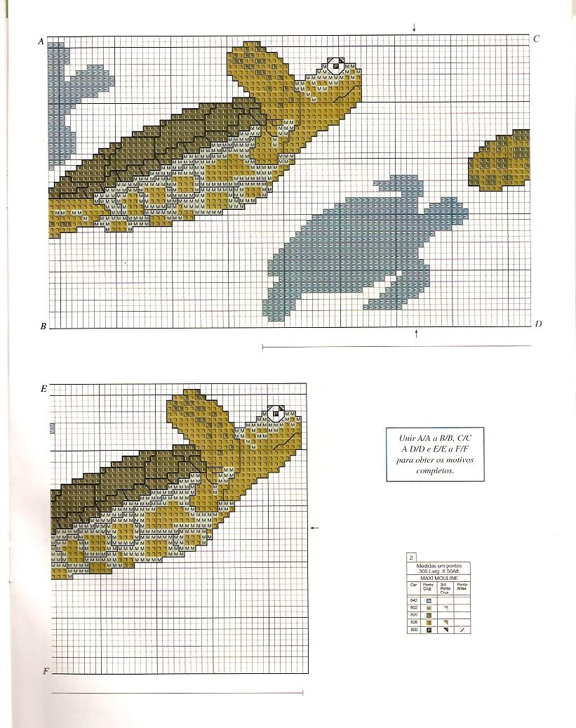 Schema punto croce Tartarughe 05