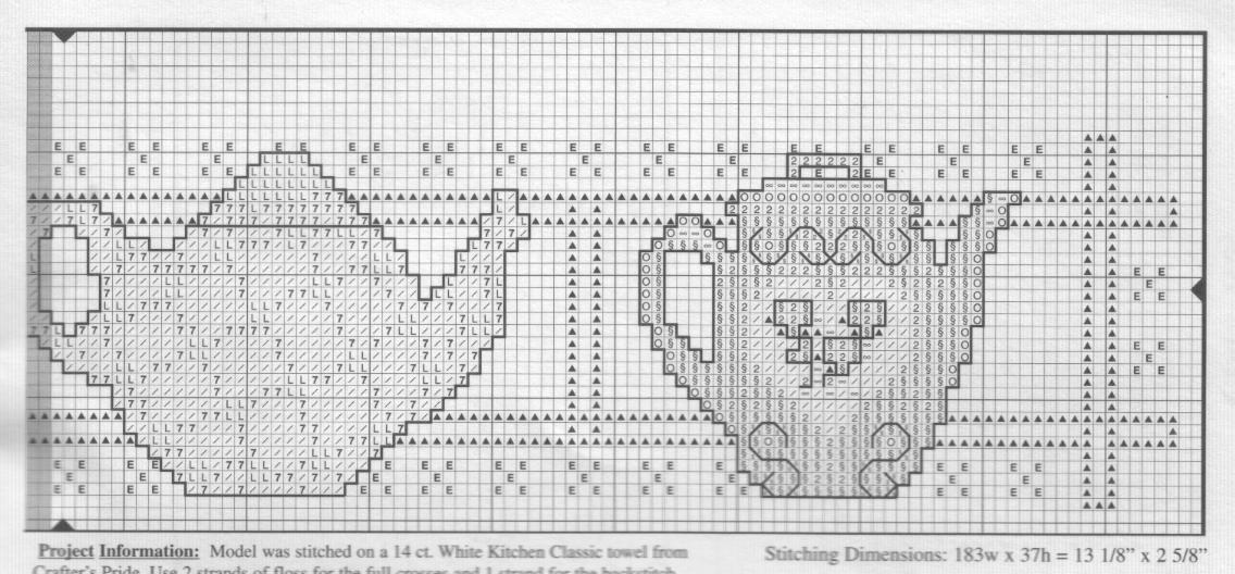 Schema punto croce Tea Pots 02