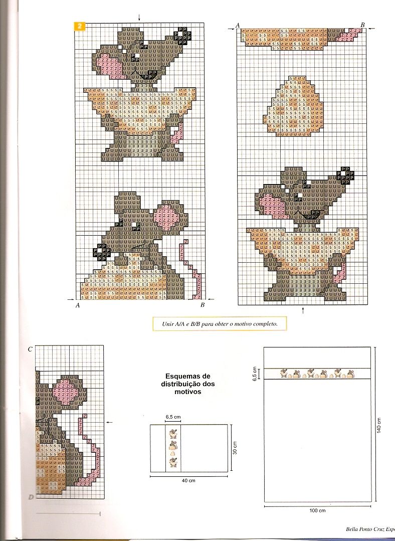 Schema punto croce Topi Formaggio 03