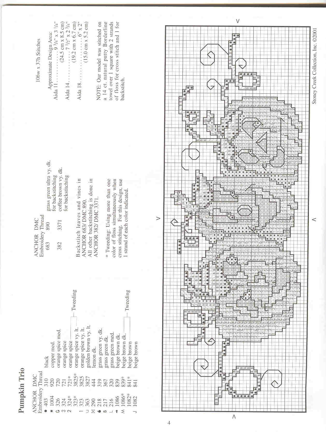 Schema punto croce Towels 04