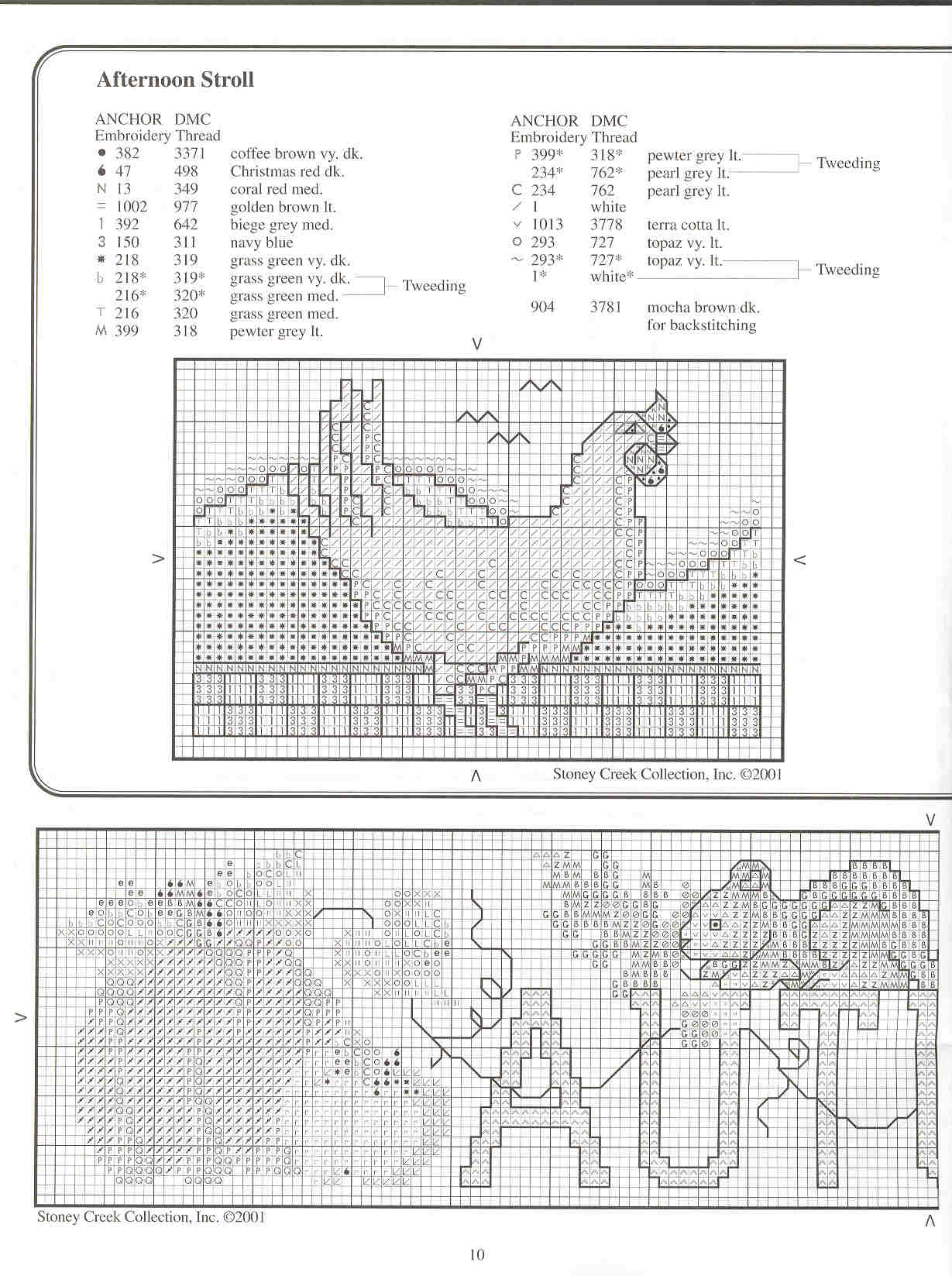 Schema punto croce Towels 10