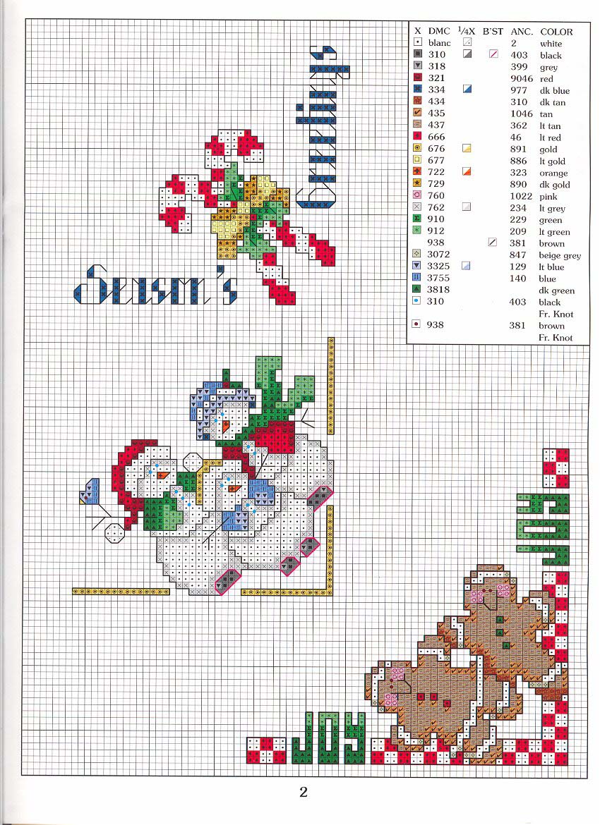 Schema punto croce Bordini 02