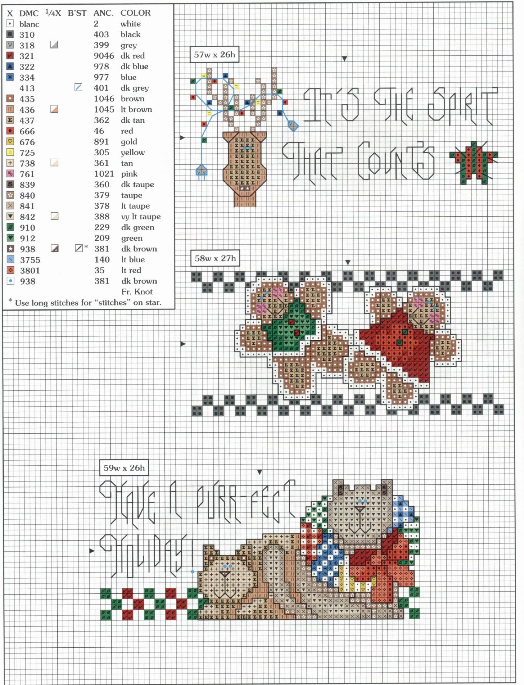 Schema punto croce Bordini 2c