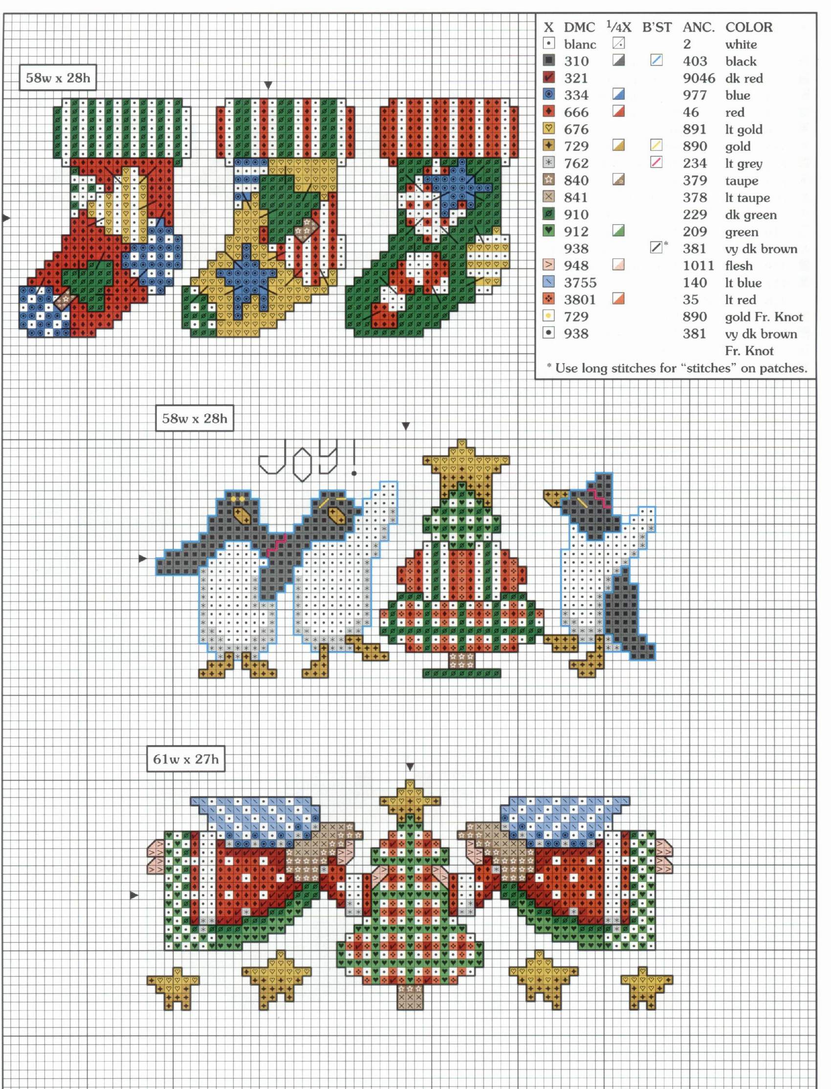 Schema punto croce Bordini 2f