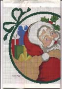 Schema punto croce Babbo Natale 03