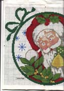 Schema punto croce Babbo Natale 10