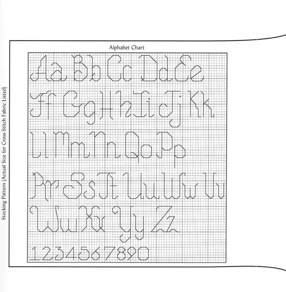 Schema punto croce Calza Angeli 6