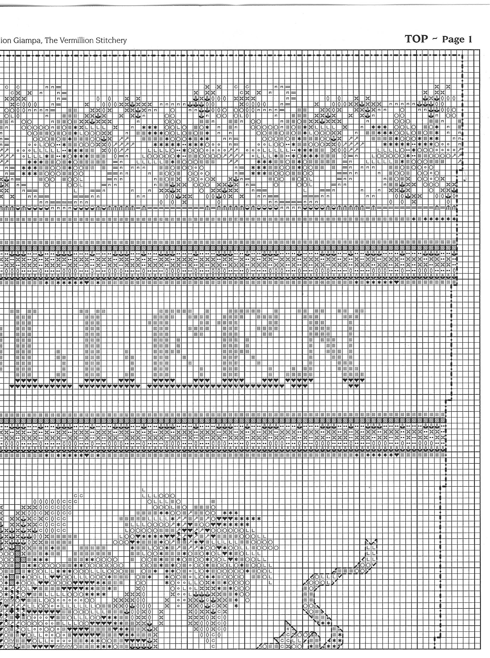 Schema punto croce Calza Angelo 5b