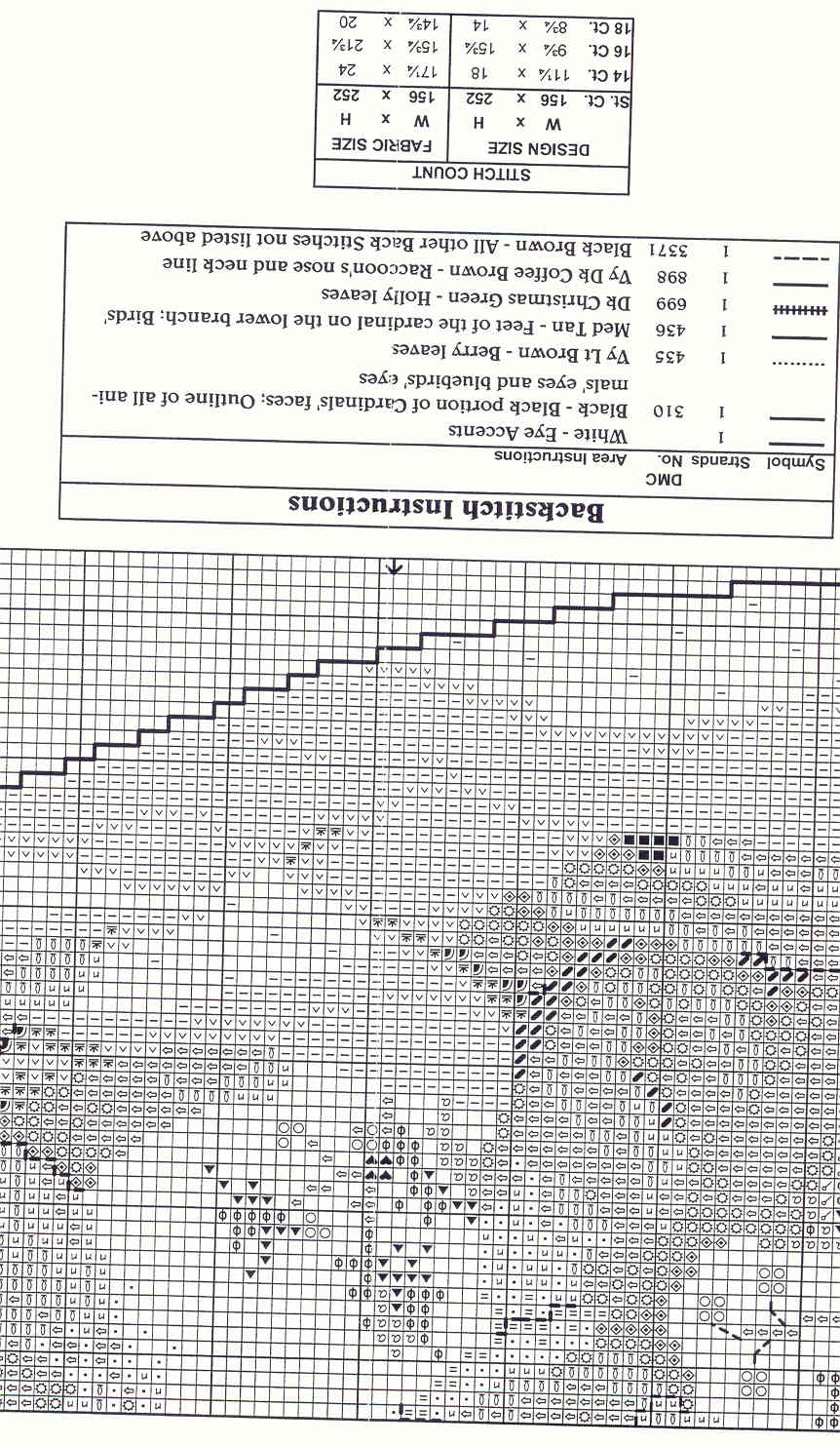Schema punto croce Calza Animaletti 1i
