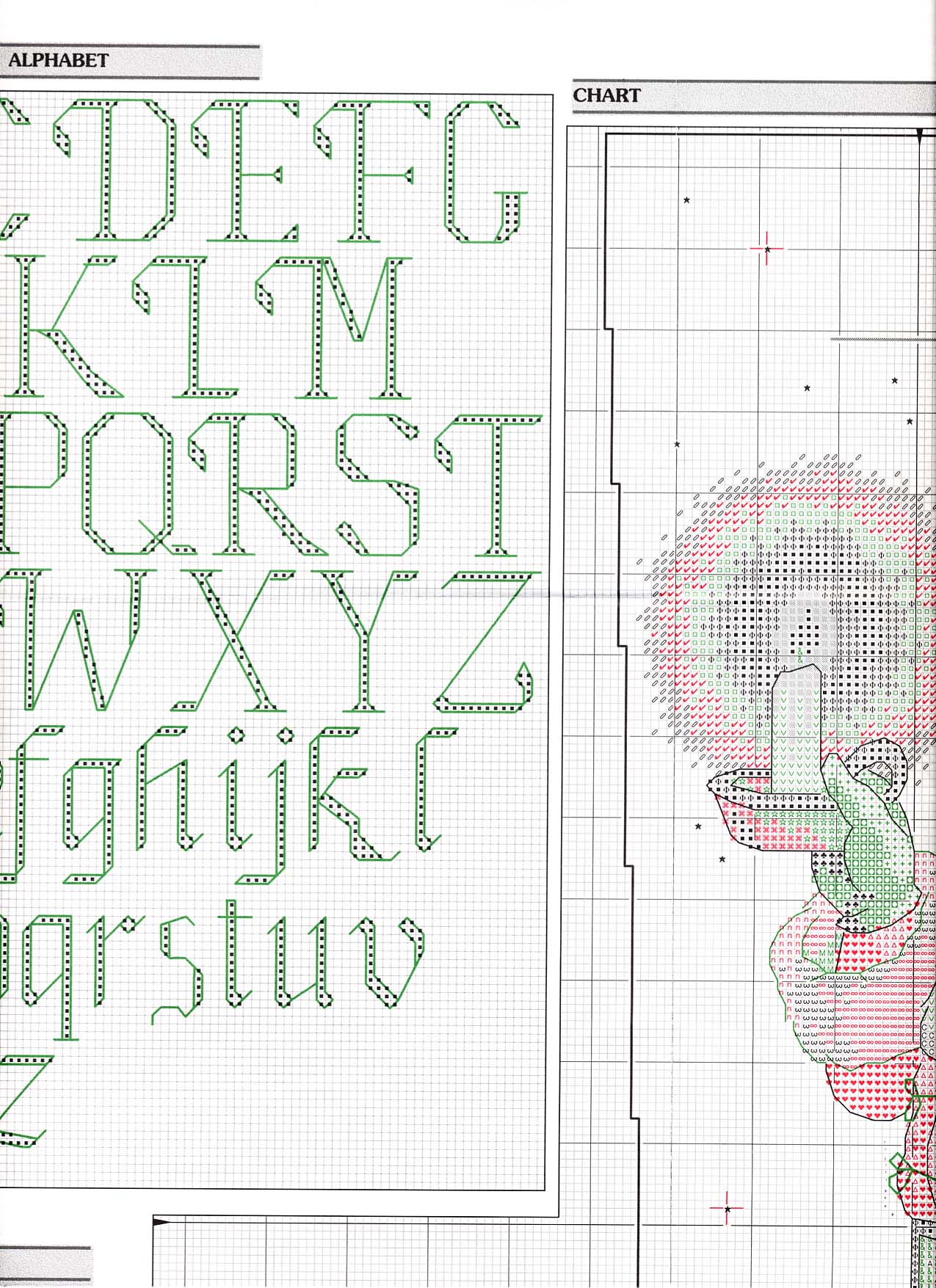 Schema punto croce Calza Babbonatale 19b