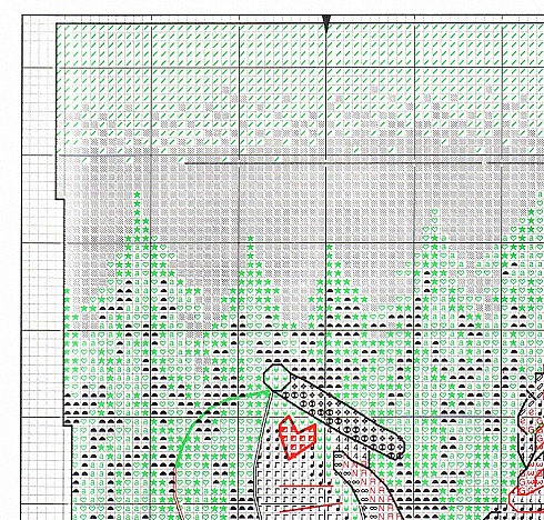 Schema punto croce Calza Babbonatale 6e