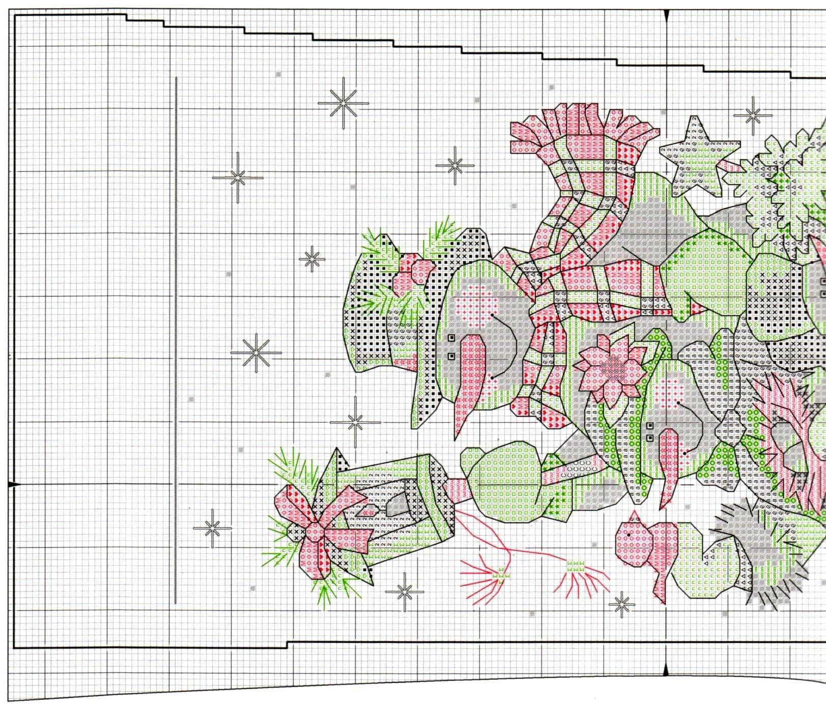 Schema punto croce Calza Omino 4b