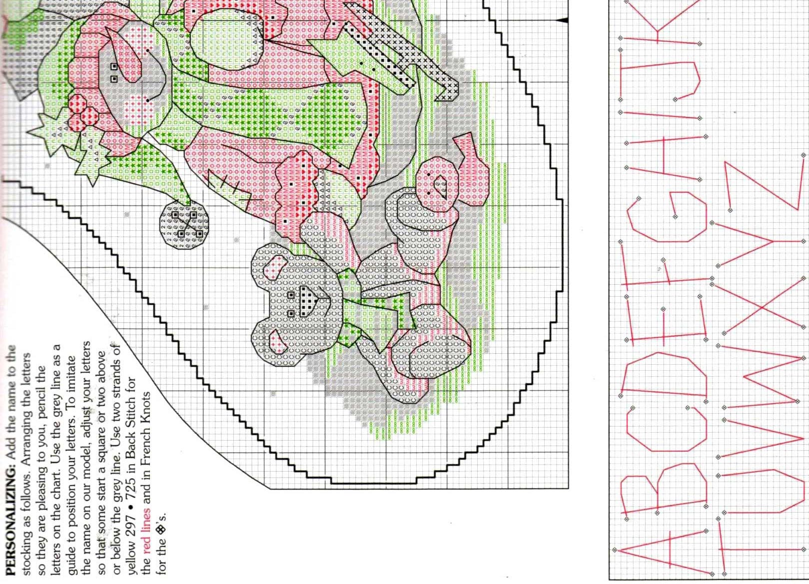 Schema punto croce Calza Omino 4f